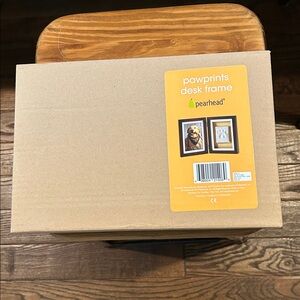 Pearhead Pawprints Frame in Tan